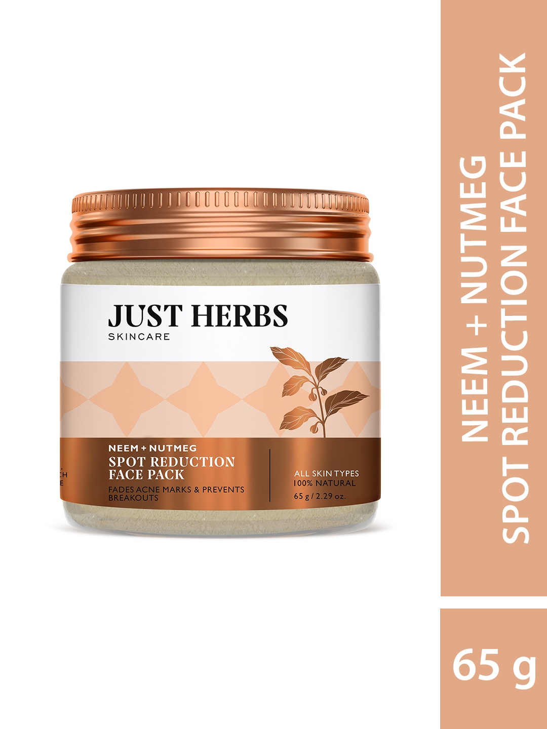 

Just Herbs Skin Purifying Neem Anti Acne Face Pack 65 g, Na