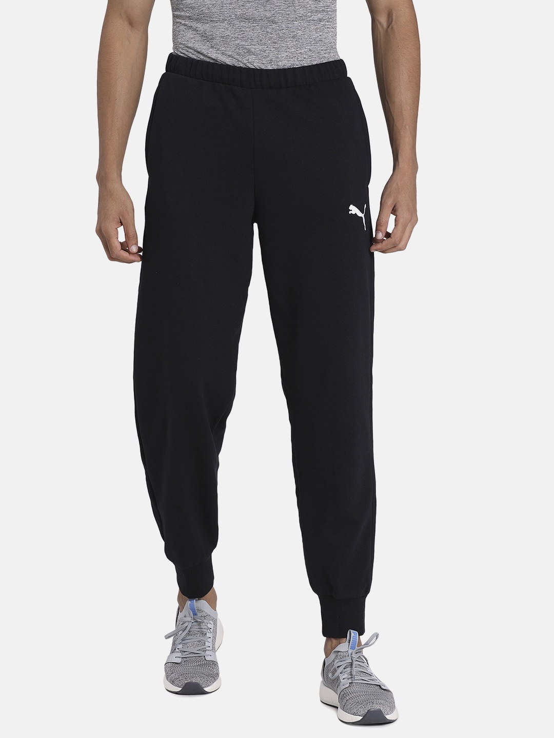 

Puma Men Black Solid ACTIVE Graphic Pants Joggers