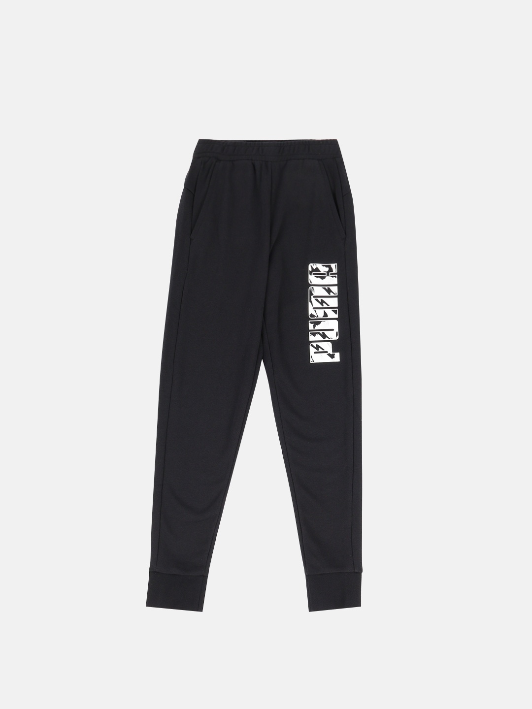 

Puma Men Black Printed Straight Fit Joggers