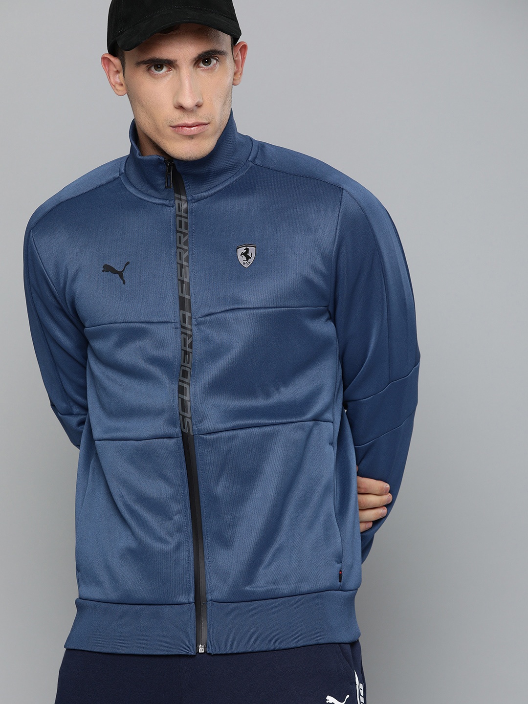 

PUMA Motorsport Men Blue Solid Ferrari T7 Sporty Track MSP Jacket