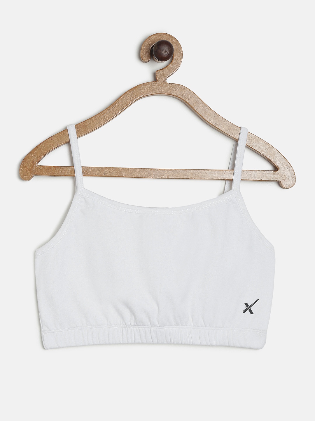 

HRX by Hrithik Roshan Girls White Solid Medium Support Comfort Stretch Active Sports Bra