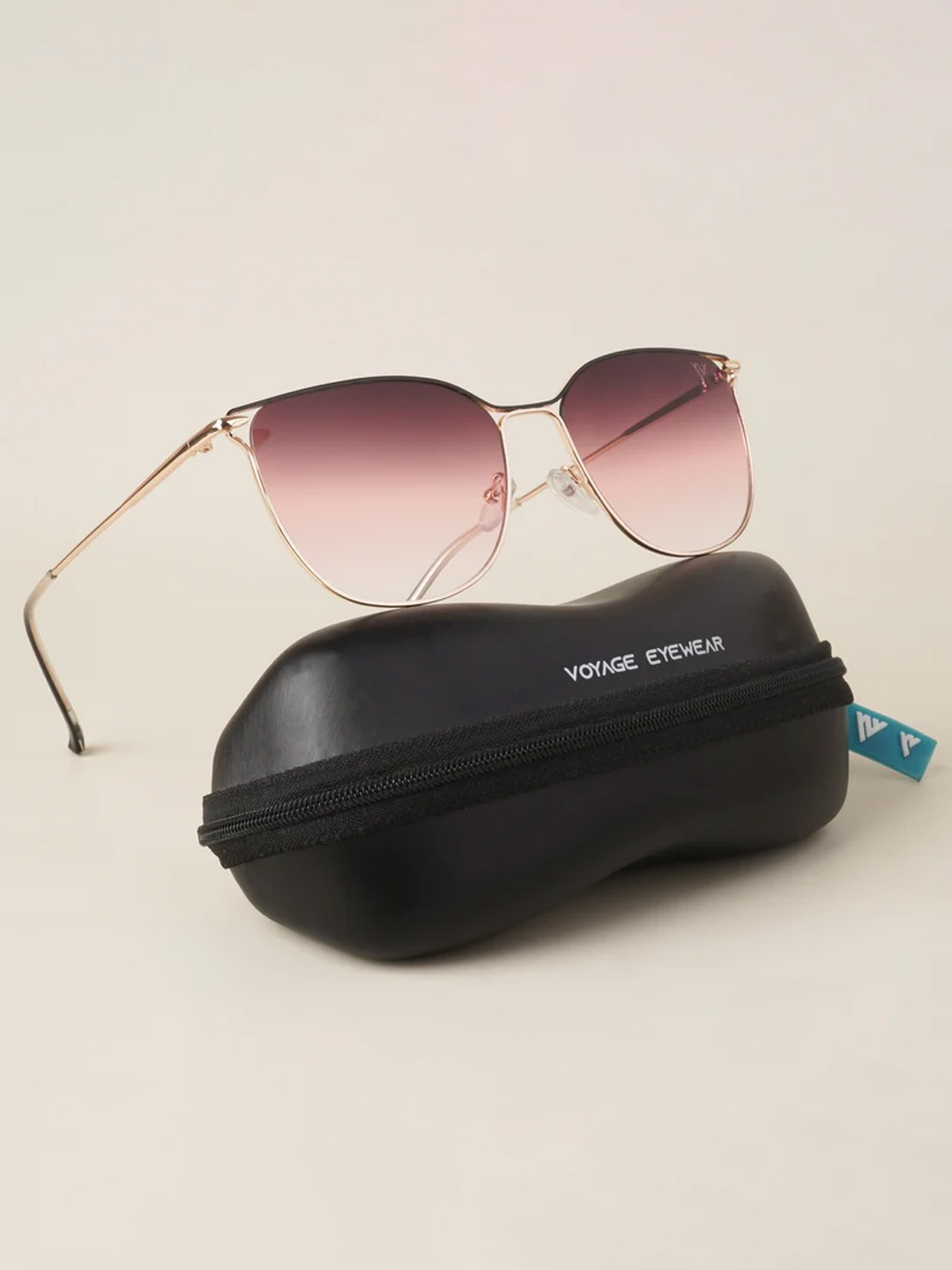 

Voyage Unisex Square Sunglasses 2011MG3238, Pink