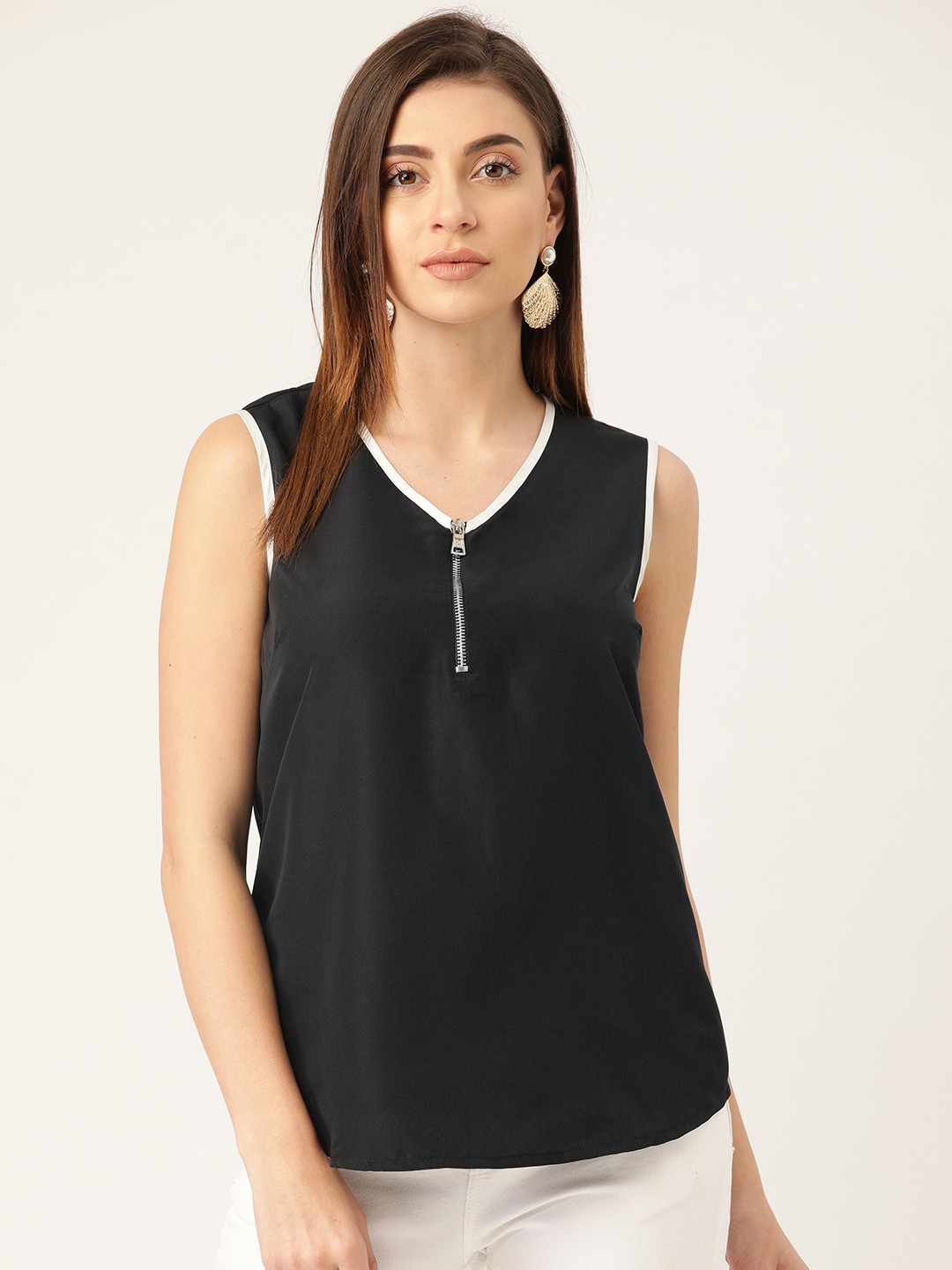 

Rute Women Black Solid Top