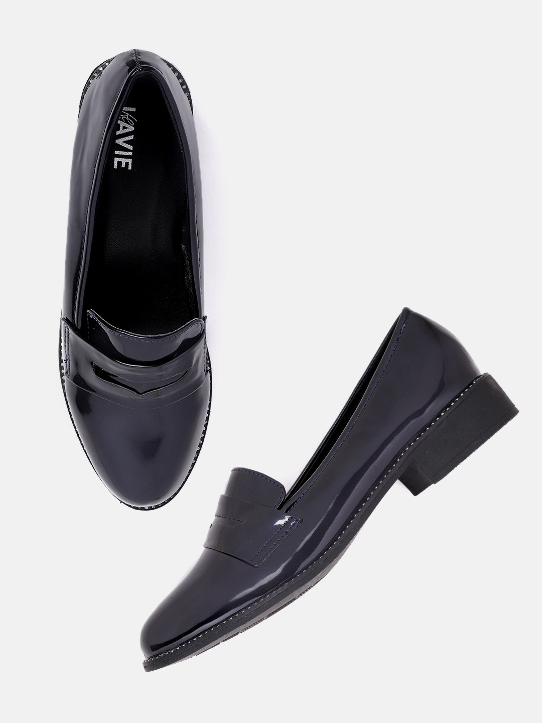 

Lavie Women Navy Blue Penny Loafers
