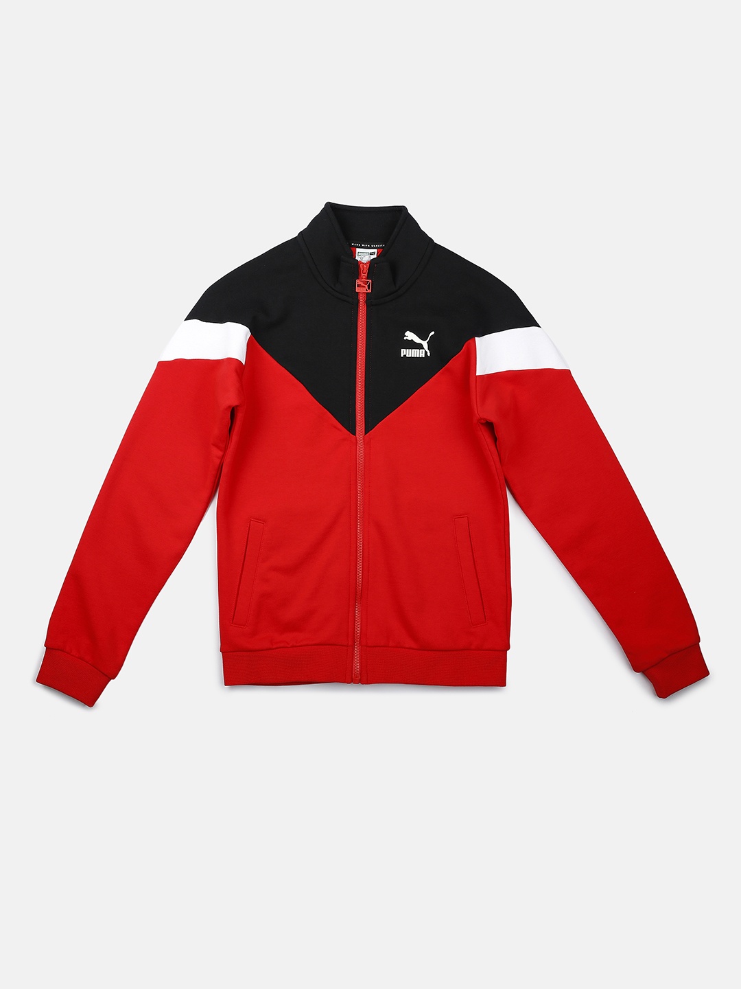 

Puma Boys Red Colourblocked Lightweight Iconic MCS Sporty Jacket