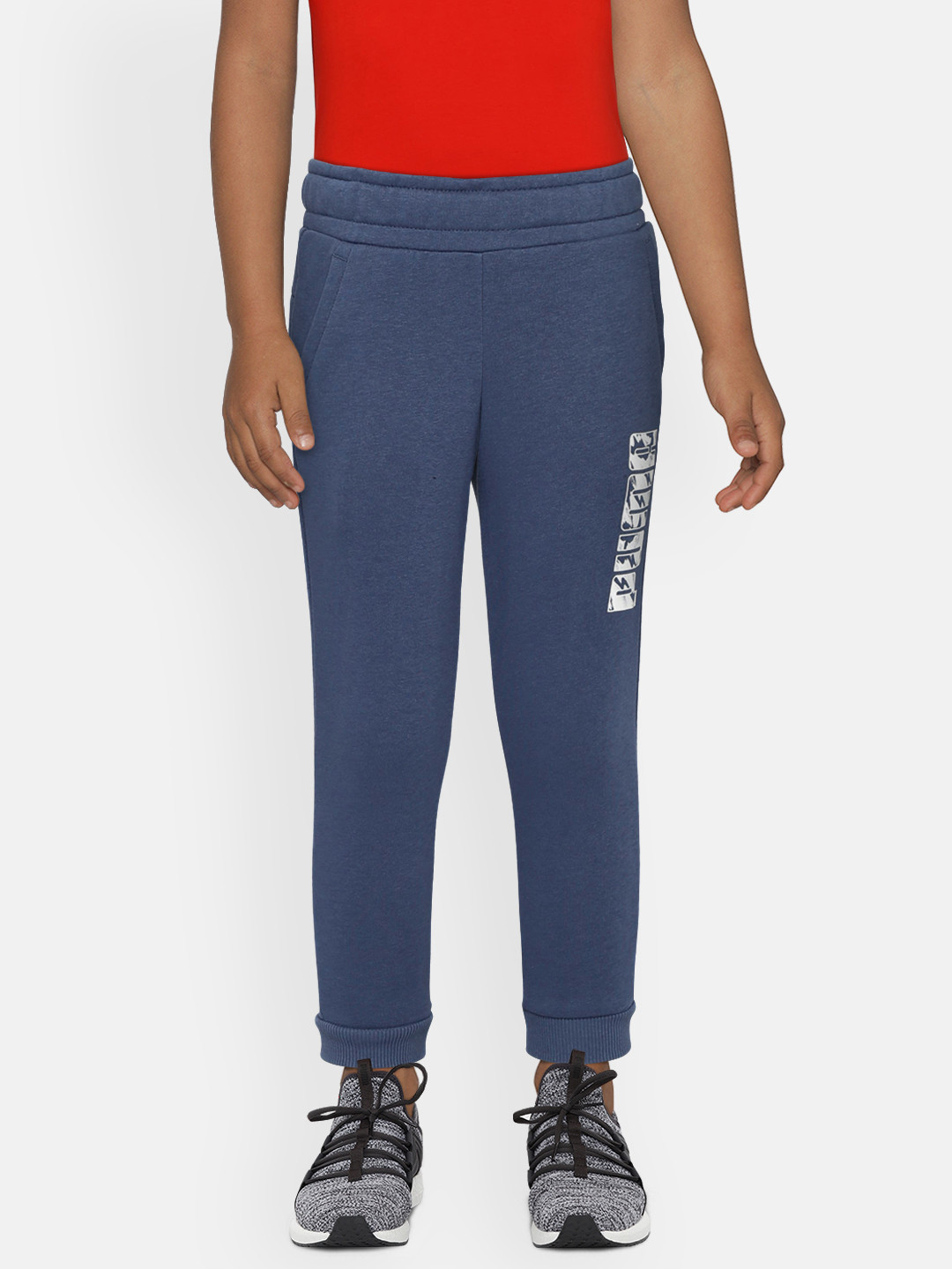 

Puma Boys Blue Printed Graphic Sweat Joggers