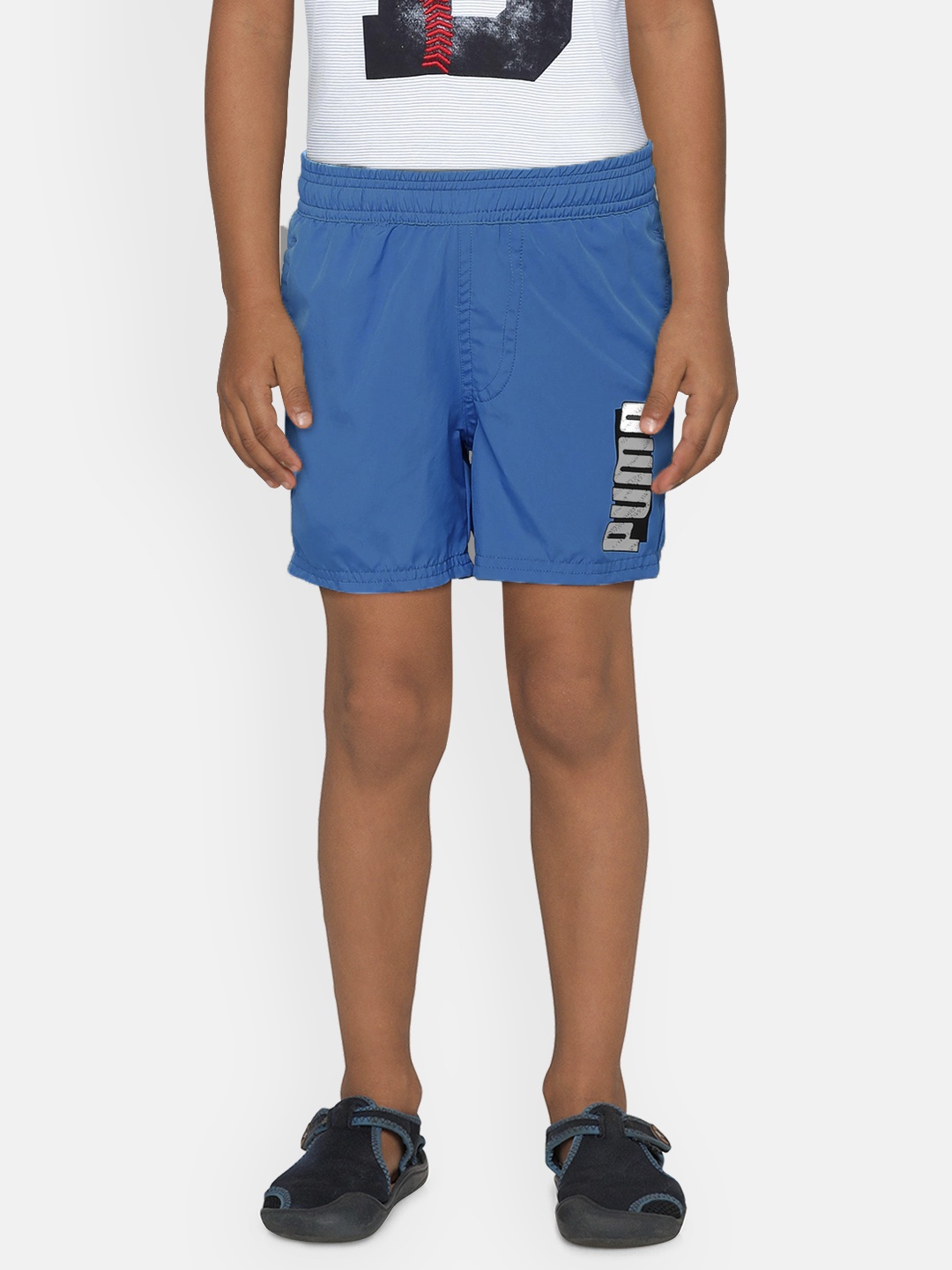 

Puma Boys Blue Printed Regular Fit Shorts