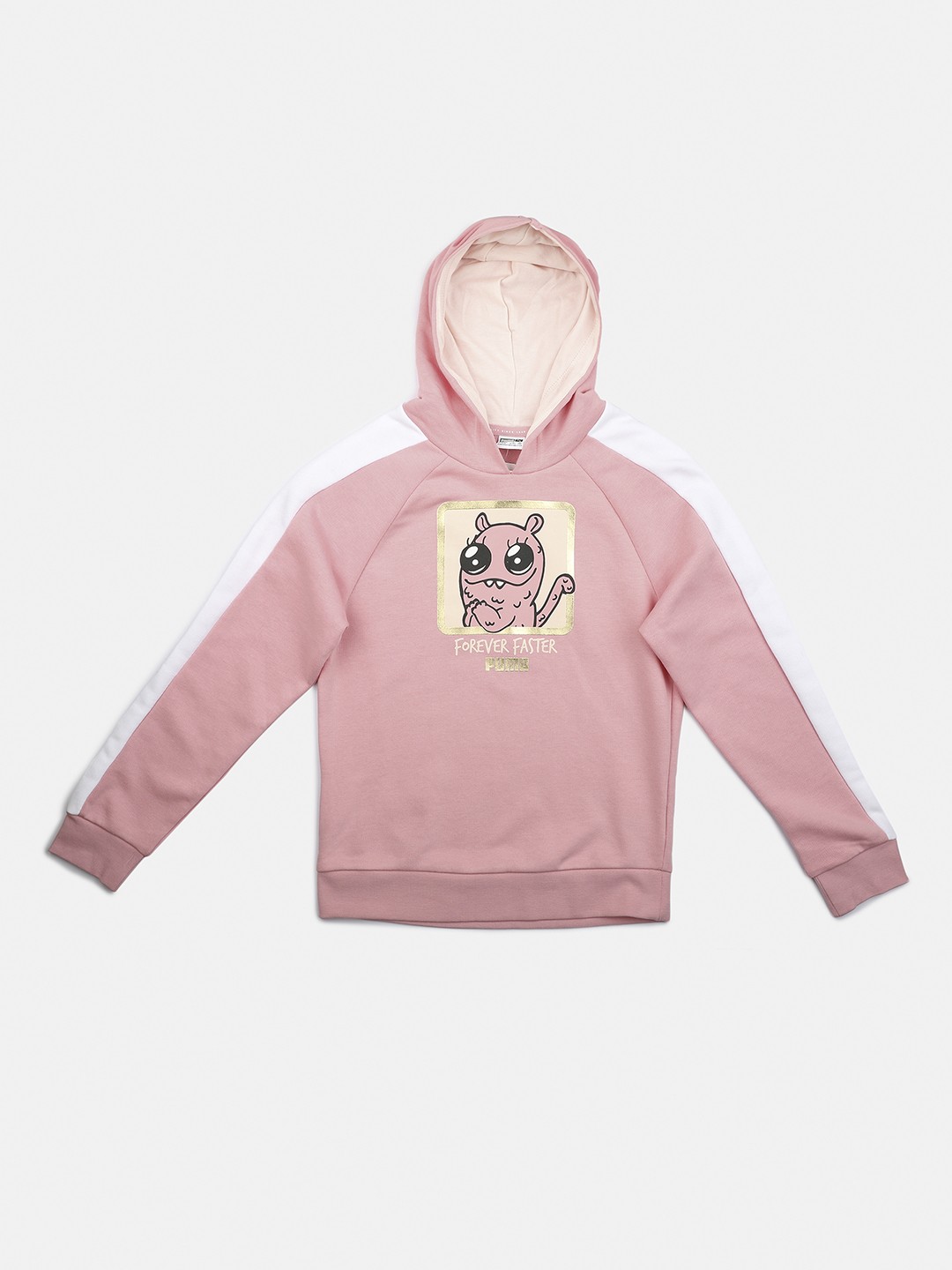 

Puma Boys Pink Printed Hooded Sweatshirt