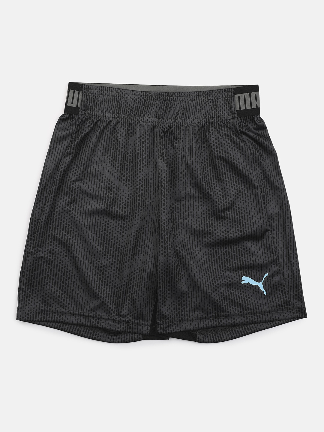 

Puma Boys Black Printed Regular Fit ftblNXT Graphic Shorts Jr Sports Shorts
