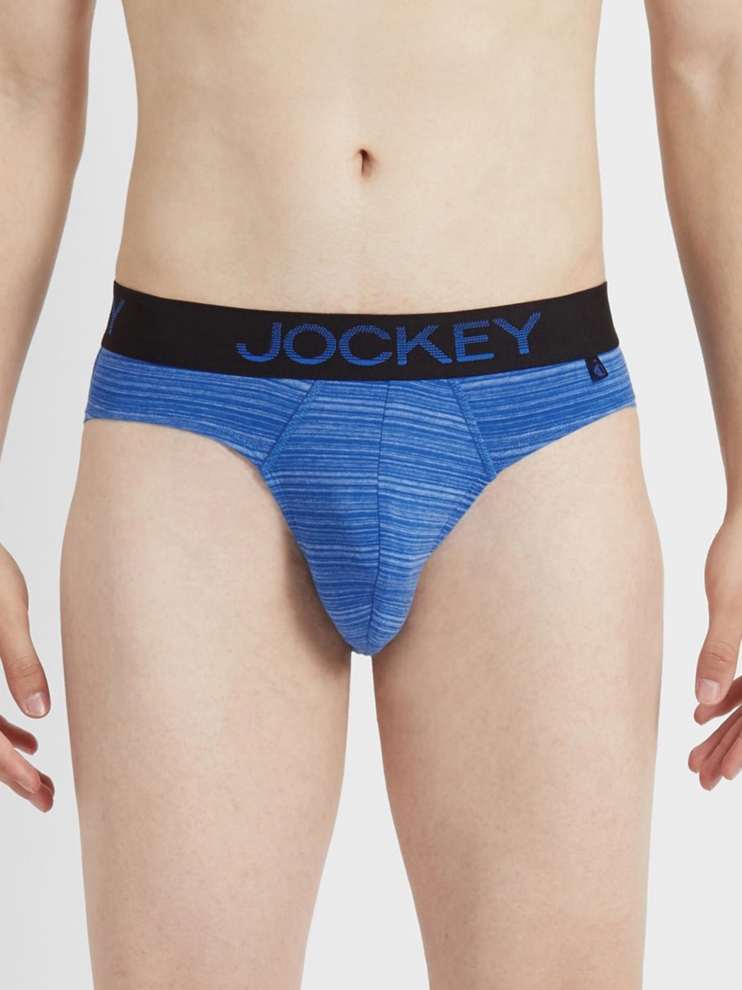 

Jockey Men Blue Striped Briefs FP26-0105-RHROB