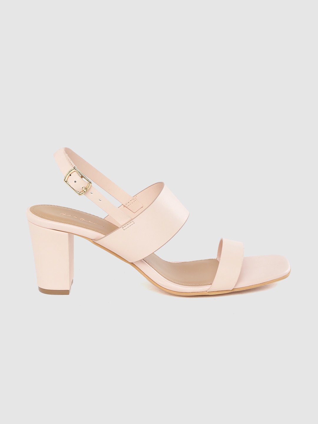 

Mast & Harbour Women Pink Solid Block Heels