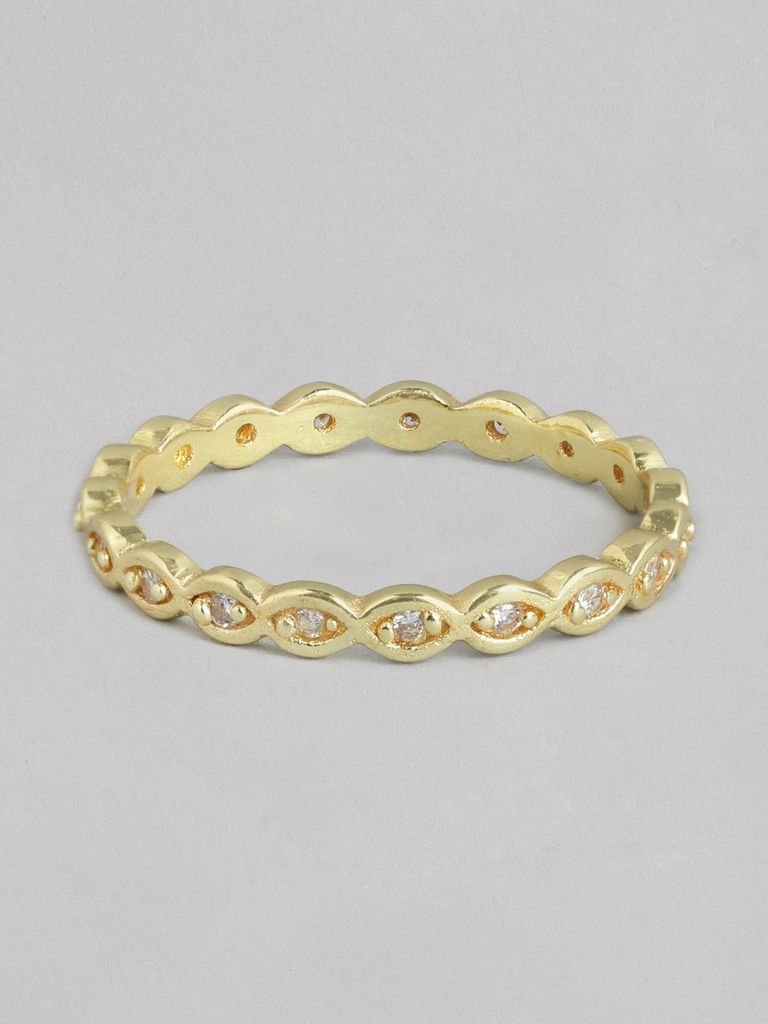 

Accessorize Women Gold-Plated CZ Stone Studded Finger Ring