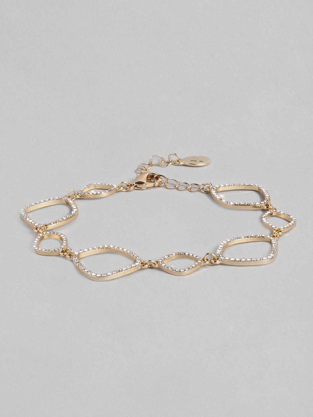 

Accessorize Gold-Toned Pave Organic Clasp Bracelet