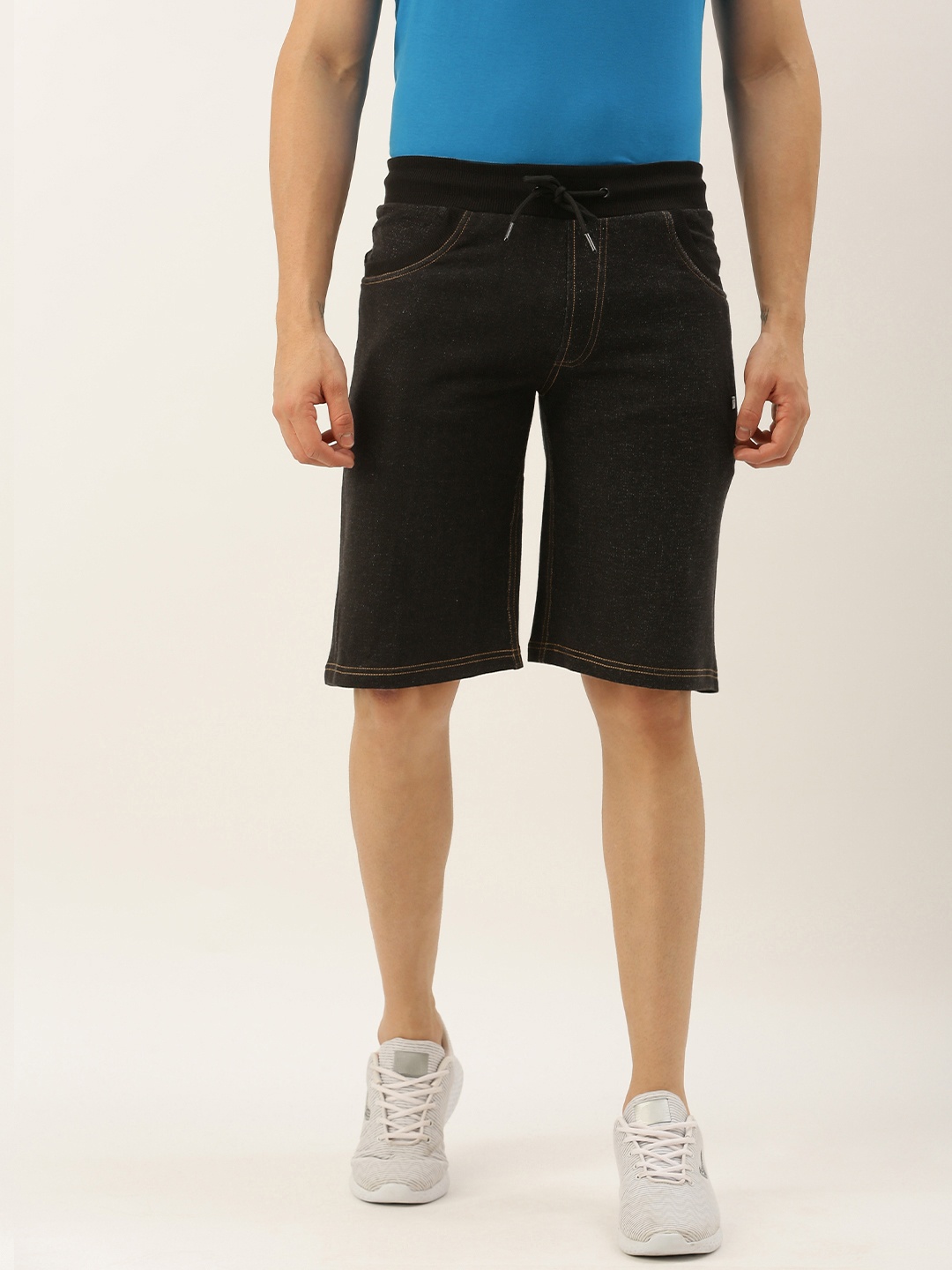 

Proline Active Men Black Solid Slim Fit Regular Shorts