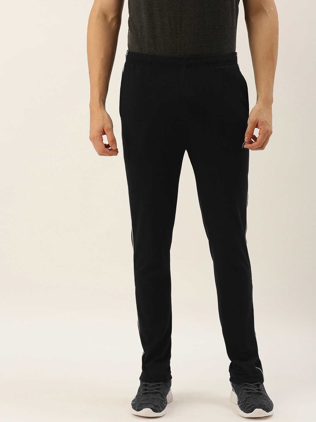 

Proline Active Men Black Classic Fit Solid Track Pants