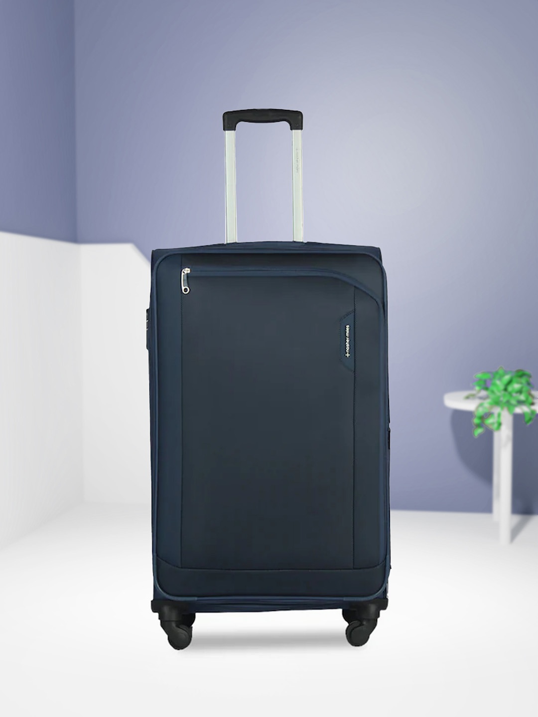 

Nasher Miles Dallas Expander Soft-Sided Medium Trolley Bag- 65 cm, Blue