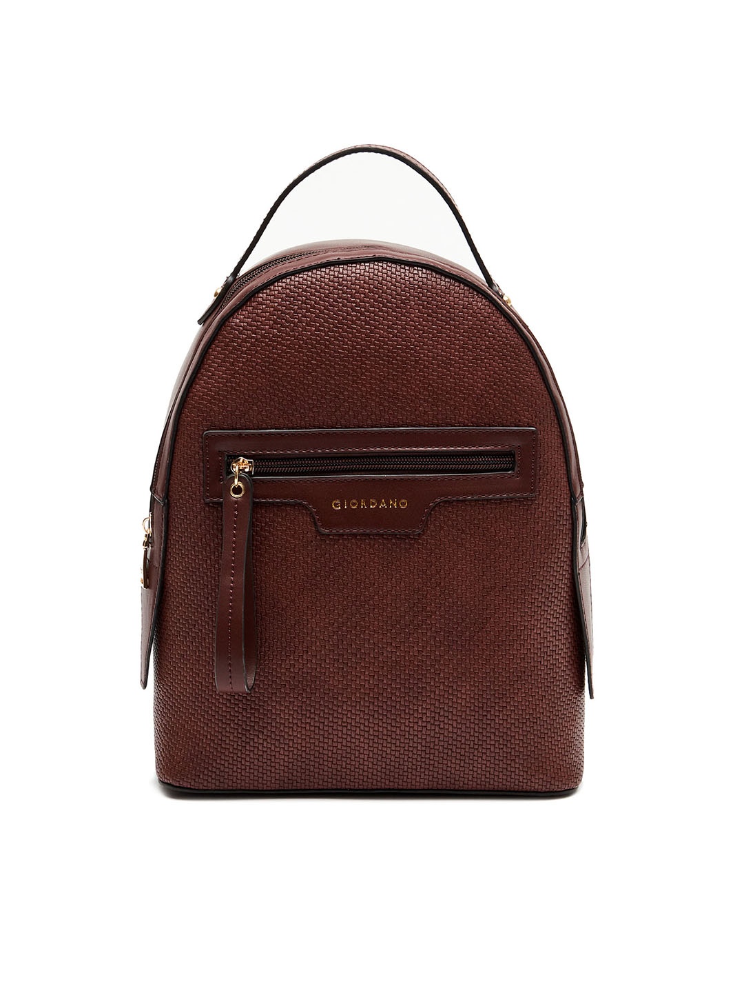 

GIORDANO Women Brown Textured Backpack