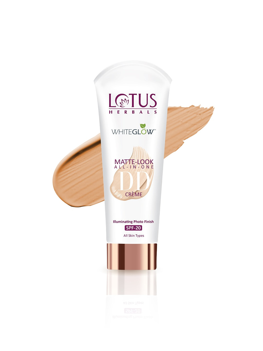 

Lotus Herbals WhiteGlow Matte Look All in One Sustainable DD Creme SPF 20-Natural Beige