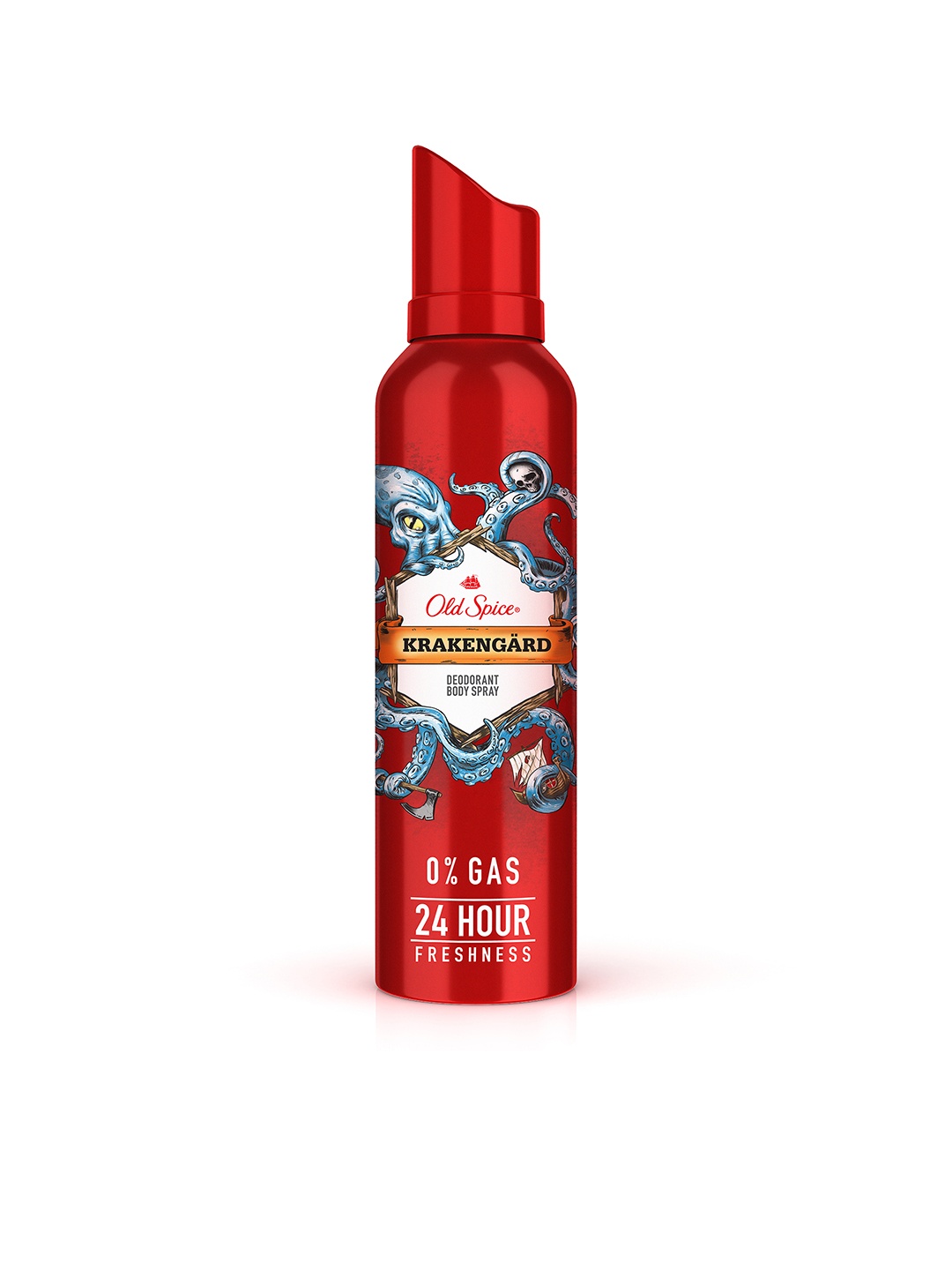 

Old Spice Krakengard 0% Gas 24 Hour Freshness Deodorant Body Spray 140 ml, Red