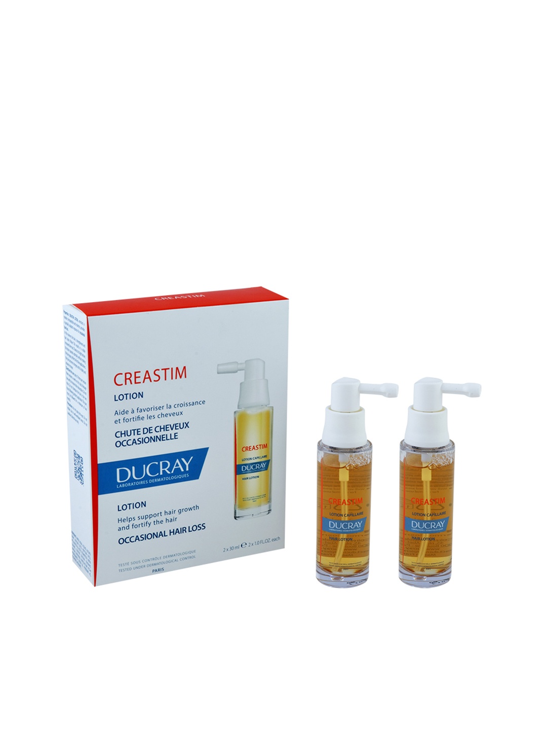 

DUCRAY Set of 2 Creamstim Hair Lotion for Hair Growth - 30 ml Each, White