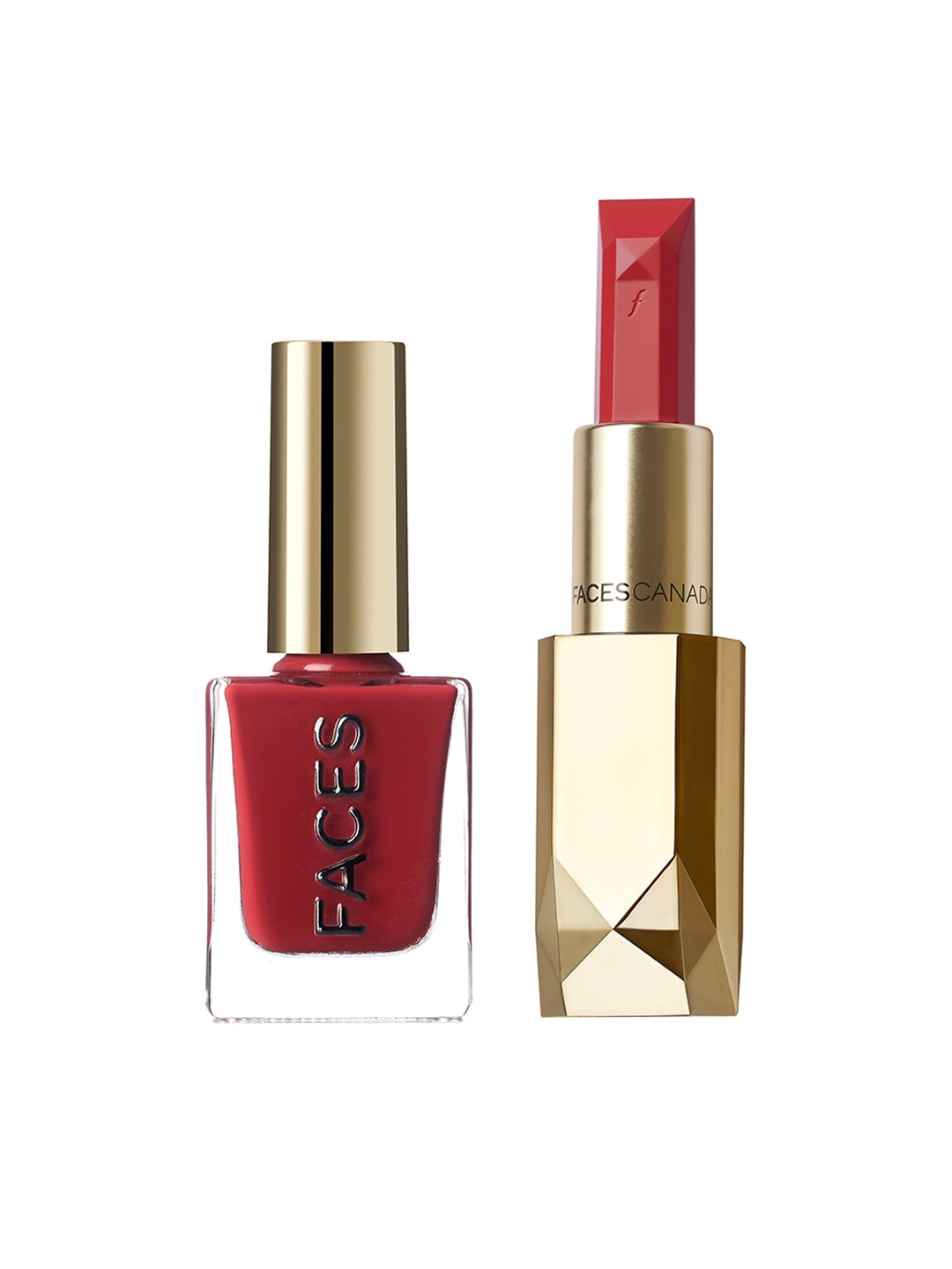 

FACES CANADA Set of Ultimate Pro Belle De Luxe Jewel Cut Lipstick & Nail Enamel, Red