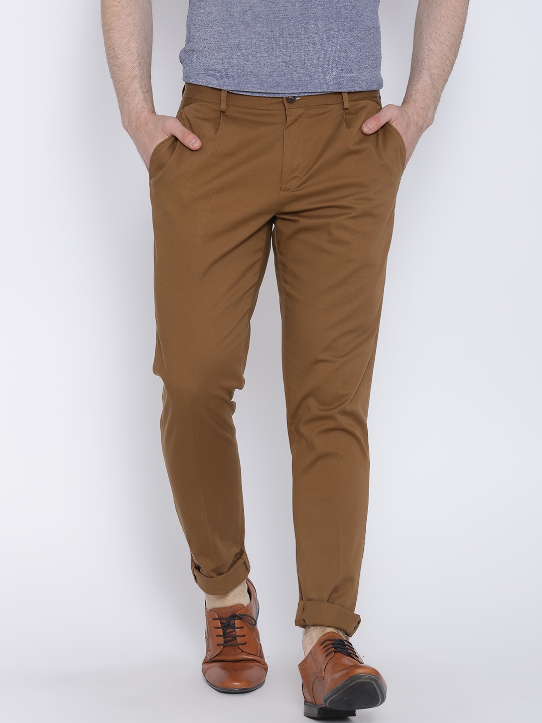

Blackberrys Brown B-99 Regular Fit Casual Trousers