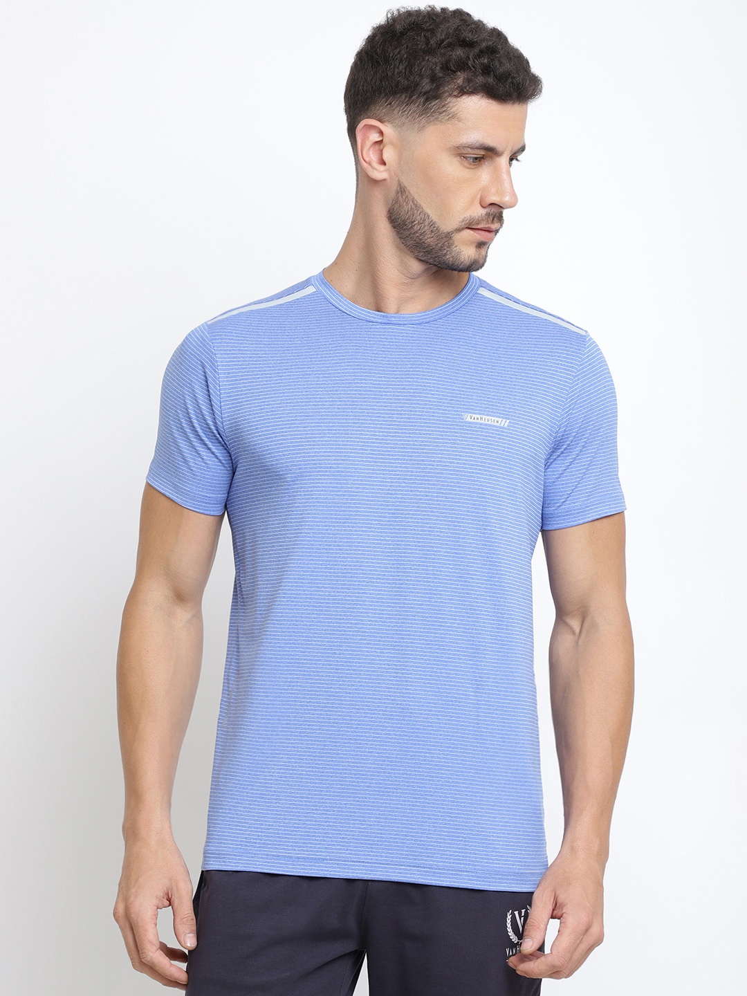 

Van Heusen Striped T-shirt, Blue