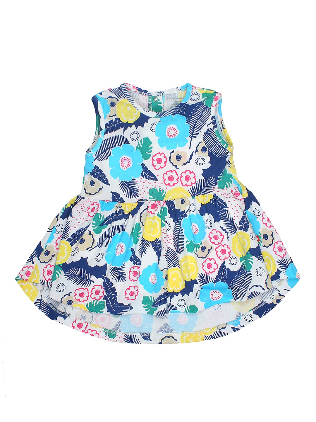 

Nino Bambino Girls Blue Floral Organic Cotton Sustainable Printed Fit and Flare Dress