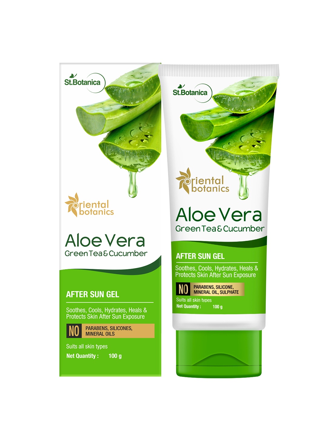 

Oriental Botanics Aloe Vera, Green Tea & Cucumber After Sun Gel 100 ml