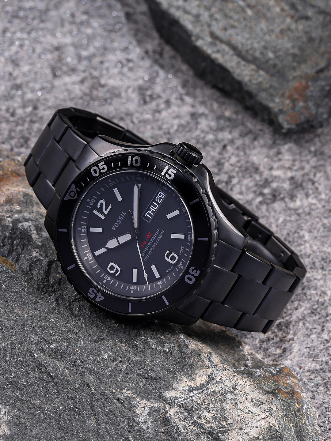 

Fossil Men Black Analogue Watch FS5688