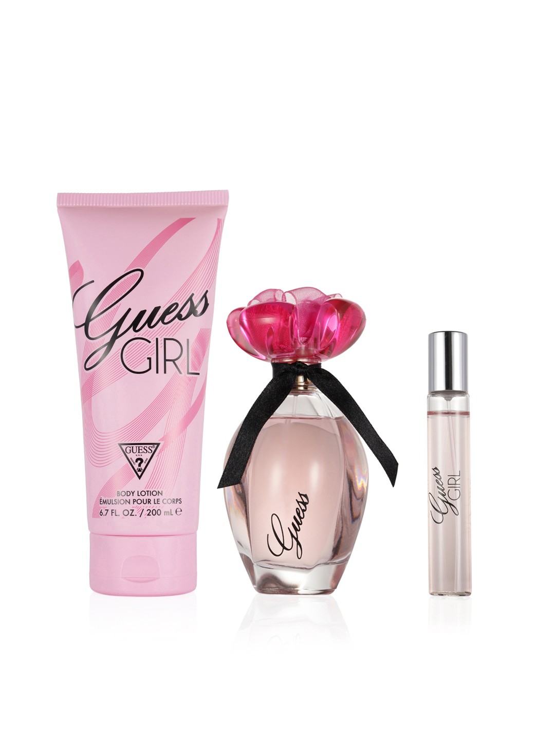 

GUESS Girl Eau de Toilette - Travel Spray - Body Lotion Gift Set, Pink