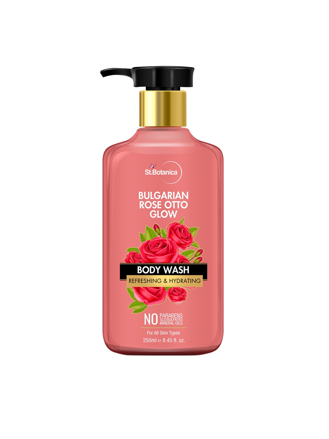 

StBotanica Bulgarian Rose Otto Glow Body Wash 250 ml, Red