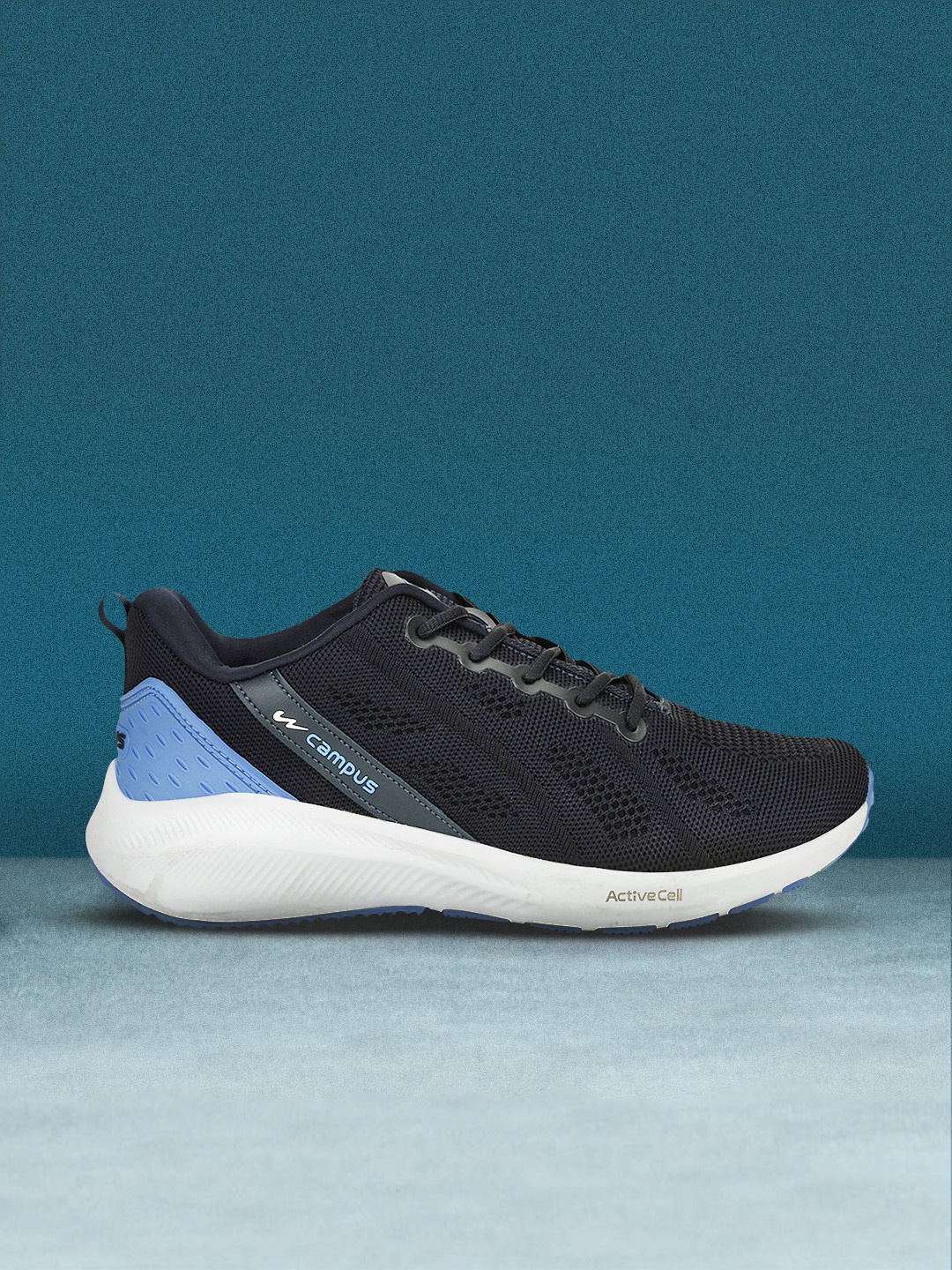 

Campus Men Navy Blue Mesh Running Shoes