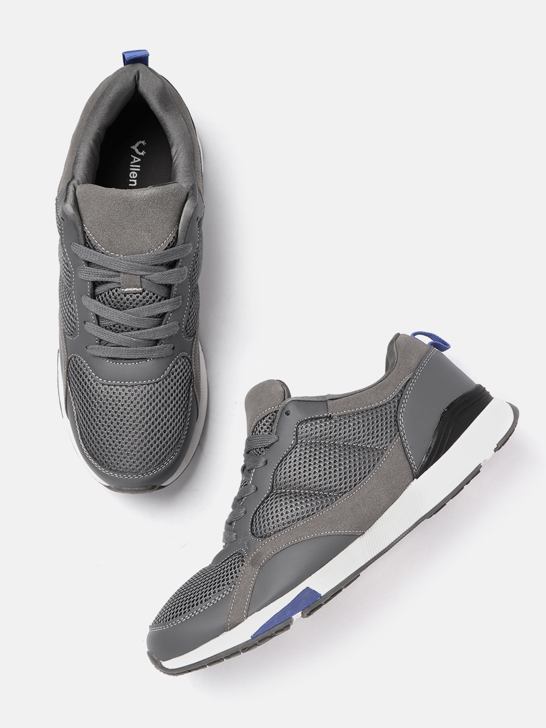 

Allen Solly Men Charcoal Grey Solid Sneakers