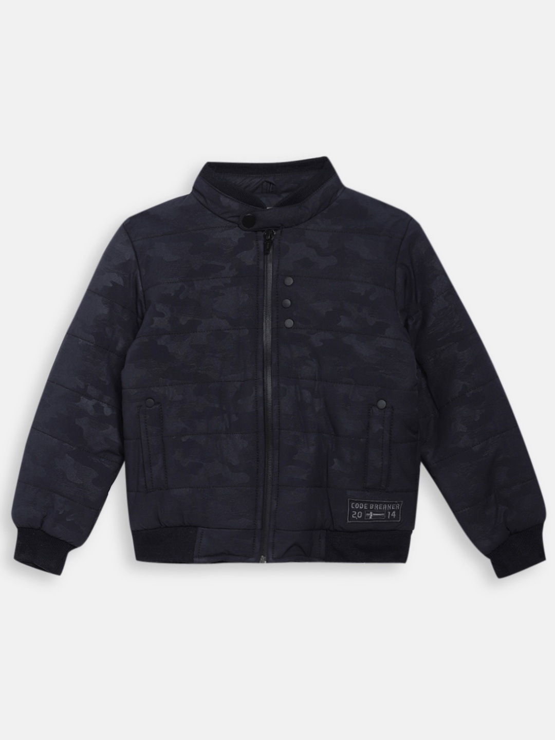 

Blue Giraffe Boys Navy Blue Camouflage Padded Jacket