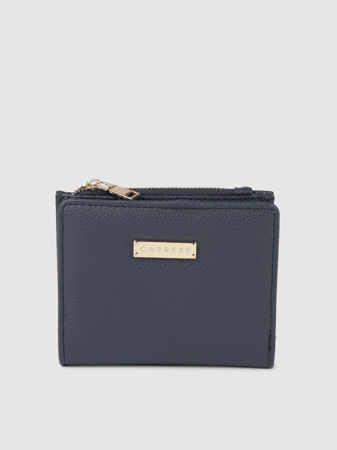 

Caprese Women Navy Blue Solid ROBYN Two Fold Wallet