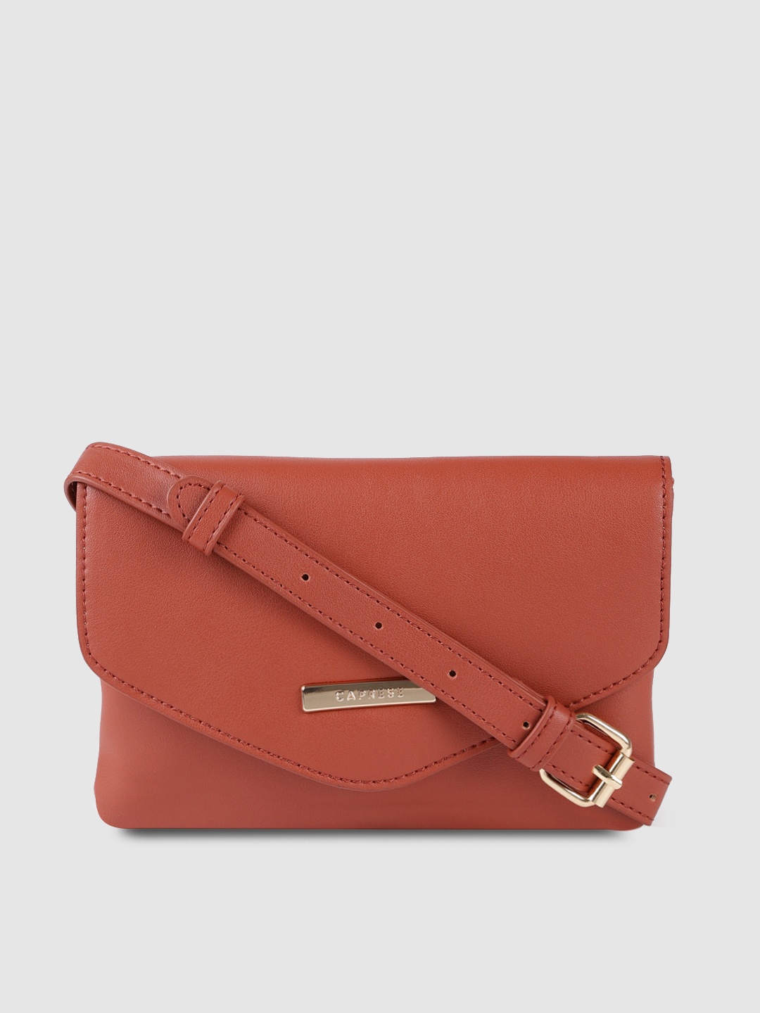 

Caprese Brown Solid Sling Bag