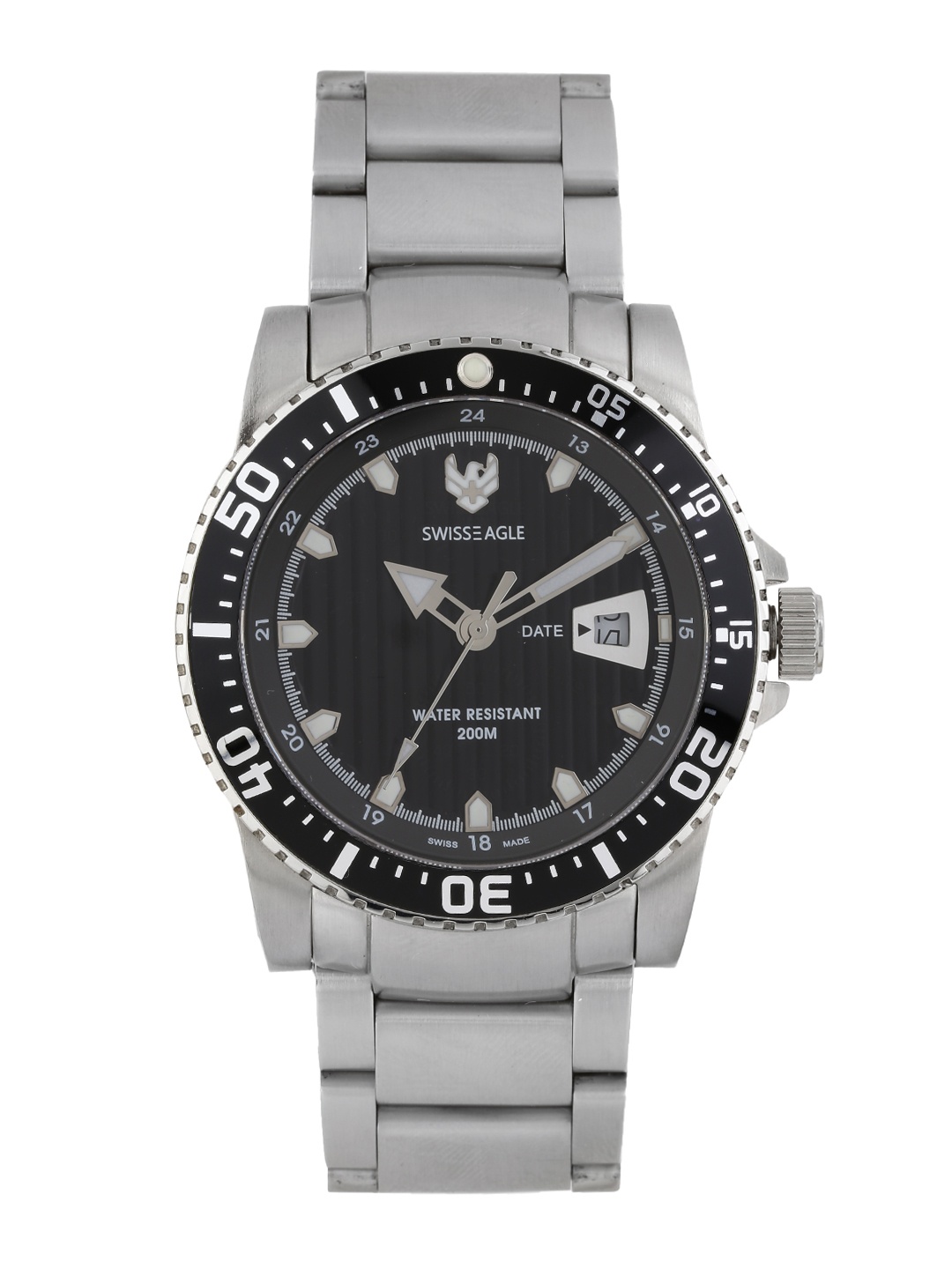 

Swiss Eagle Men Black Dial Watch SE-9006-11