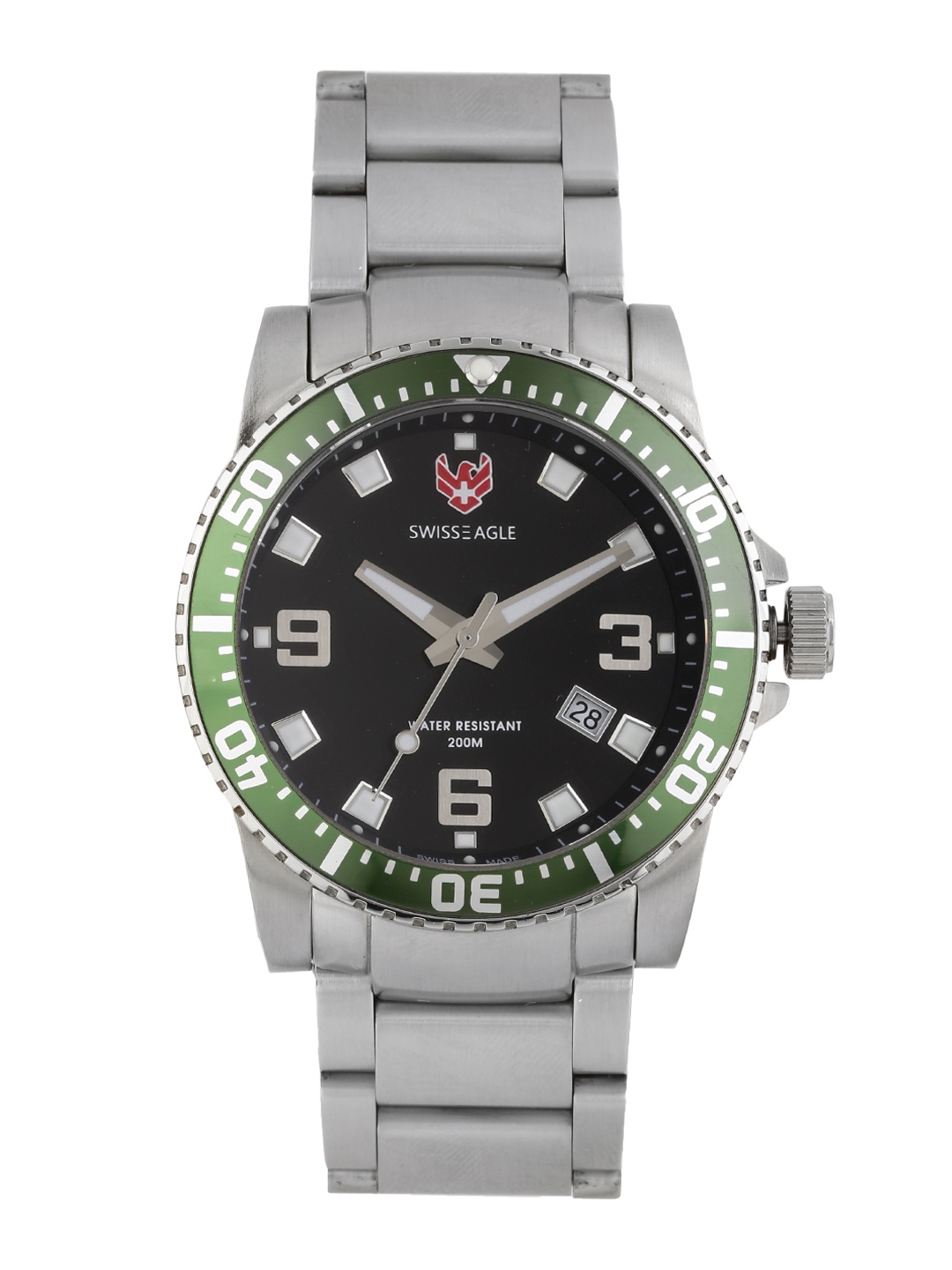 

Swiss Eagle Men Black Dial Watch SE-9007-33