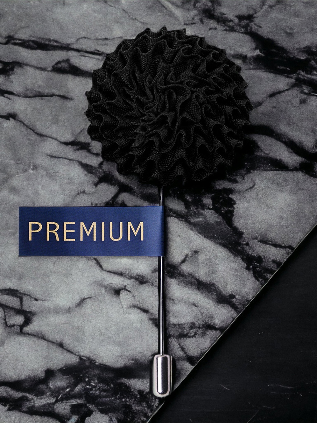 

PELUCHE Unisex Black Floral Brooch Lapel Pin
