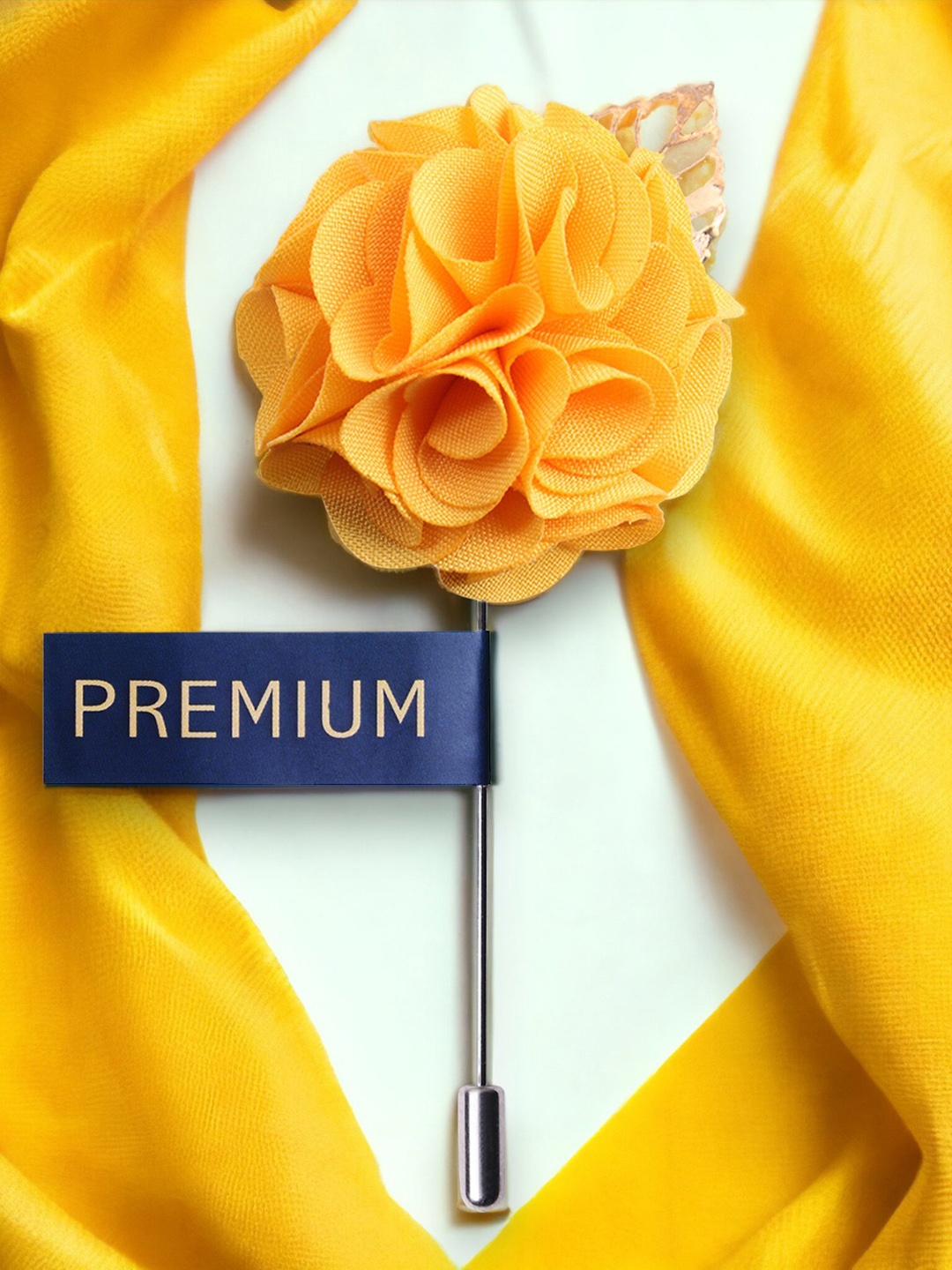 

PELUCHE Men Yellow Floral A Sombre Retreat Brooch Lapel Pin