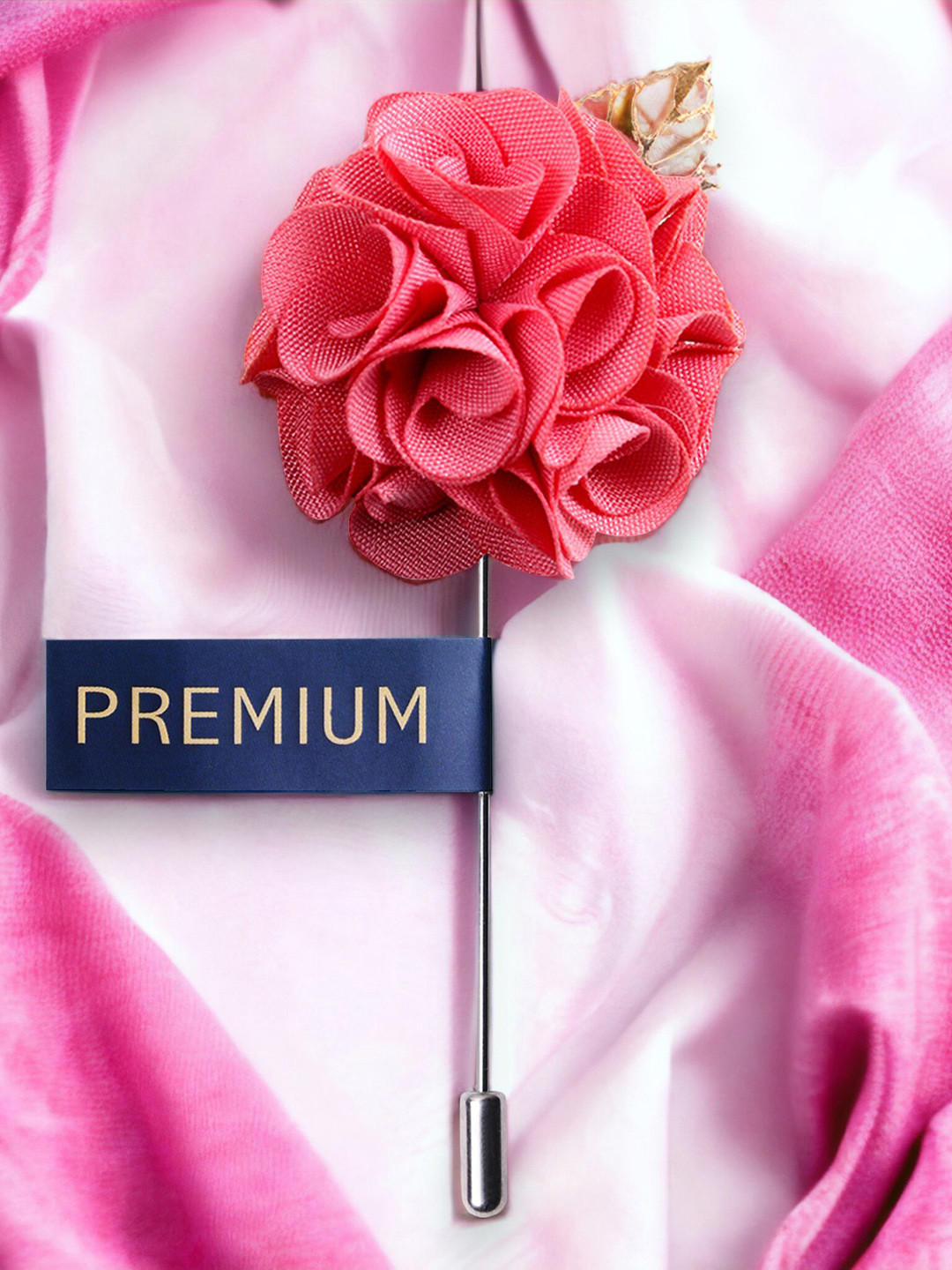 

PELUCHE Unisex Pink Brooch Lapel Pin
