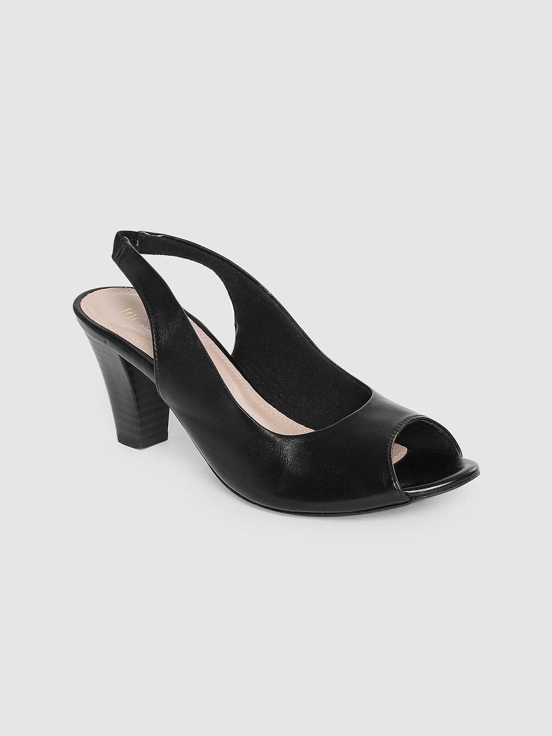 

Inc 5 Women Black Solid Peep Toes