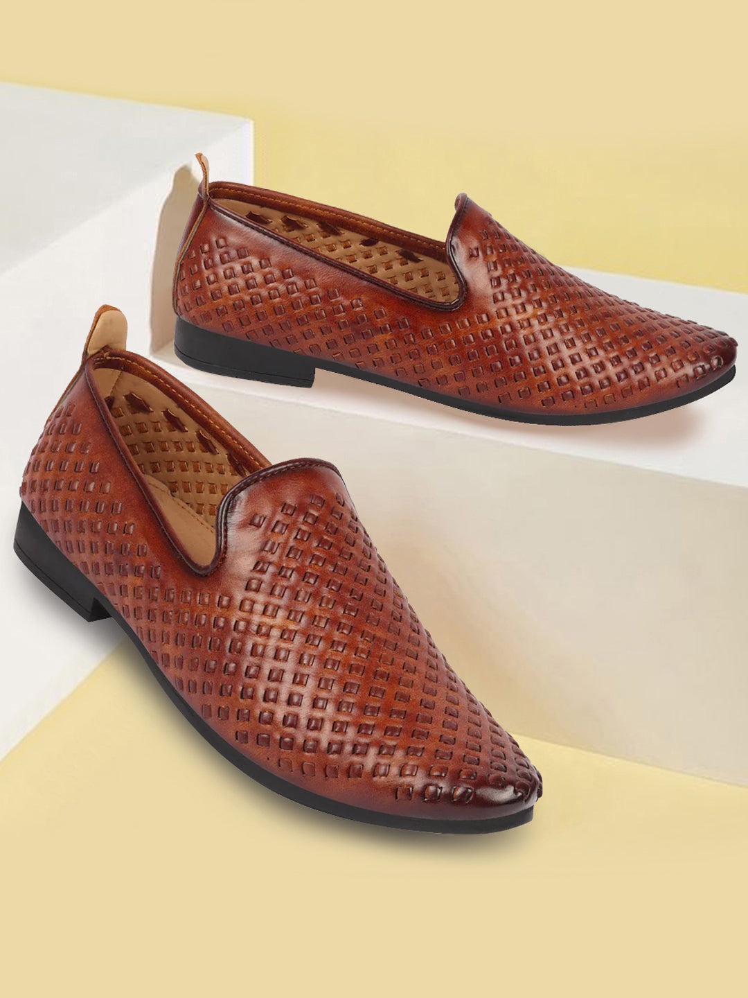

FAUSTO Men Brown Mojaris