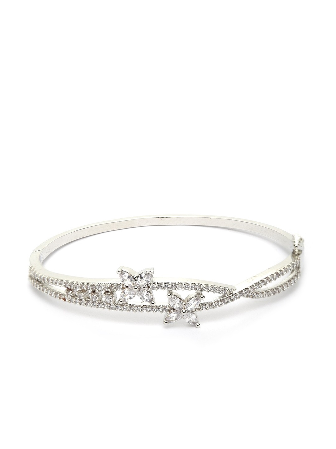 

Bhana Fashion Silver-Plated Kada Bracelet