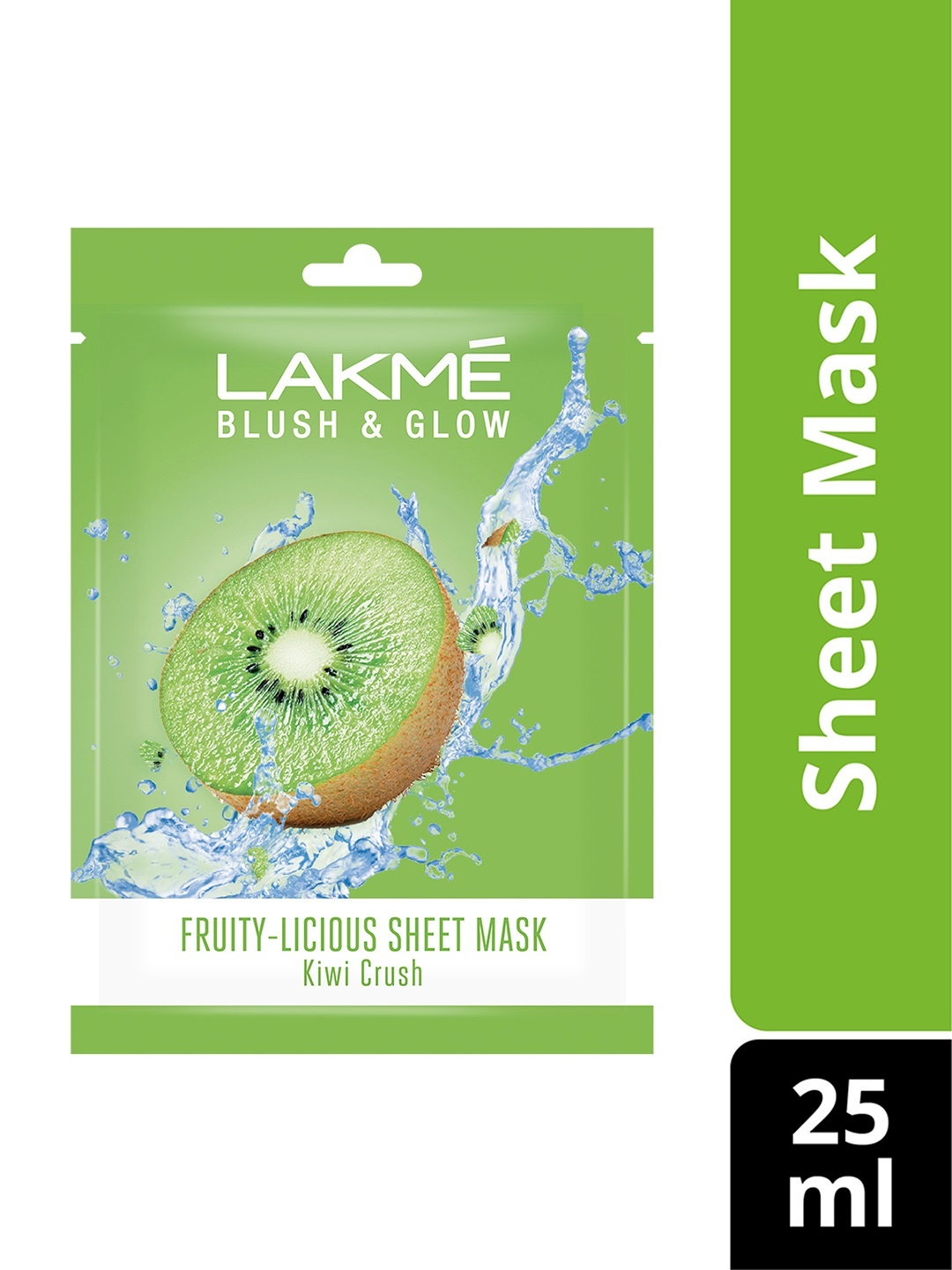 

Lakme Blush & Glow Kiwi Sheet Mask 20 ml, Green