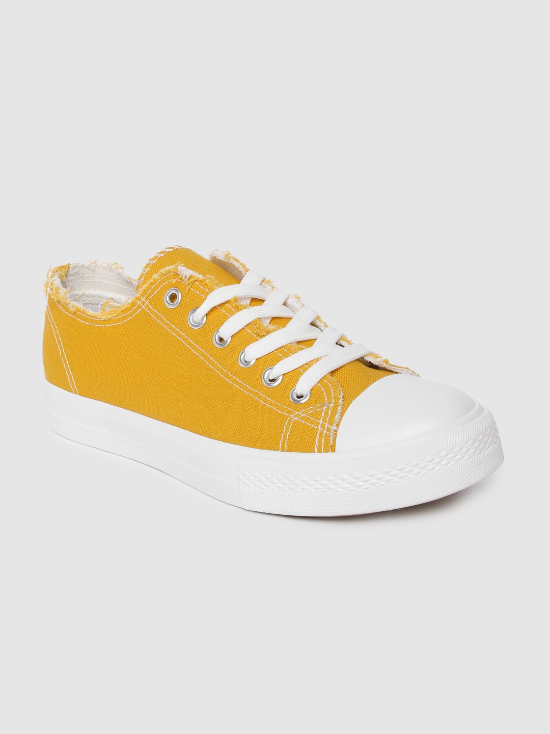 

Roadster Women Yellow Solid Sneakers