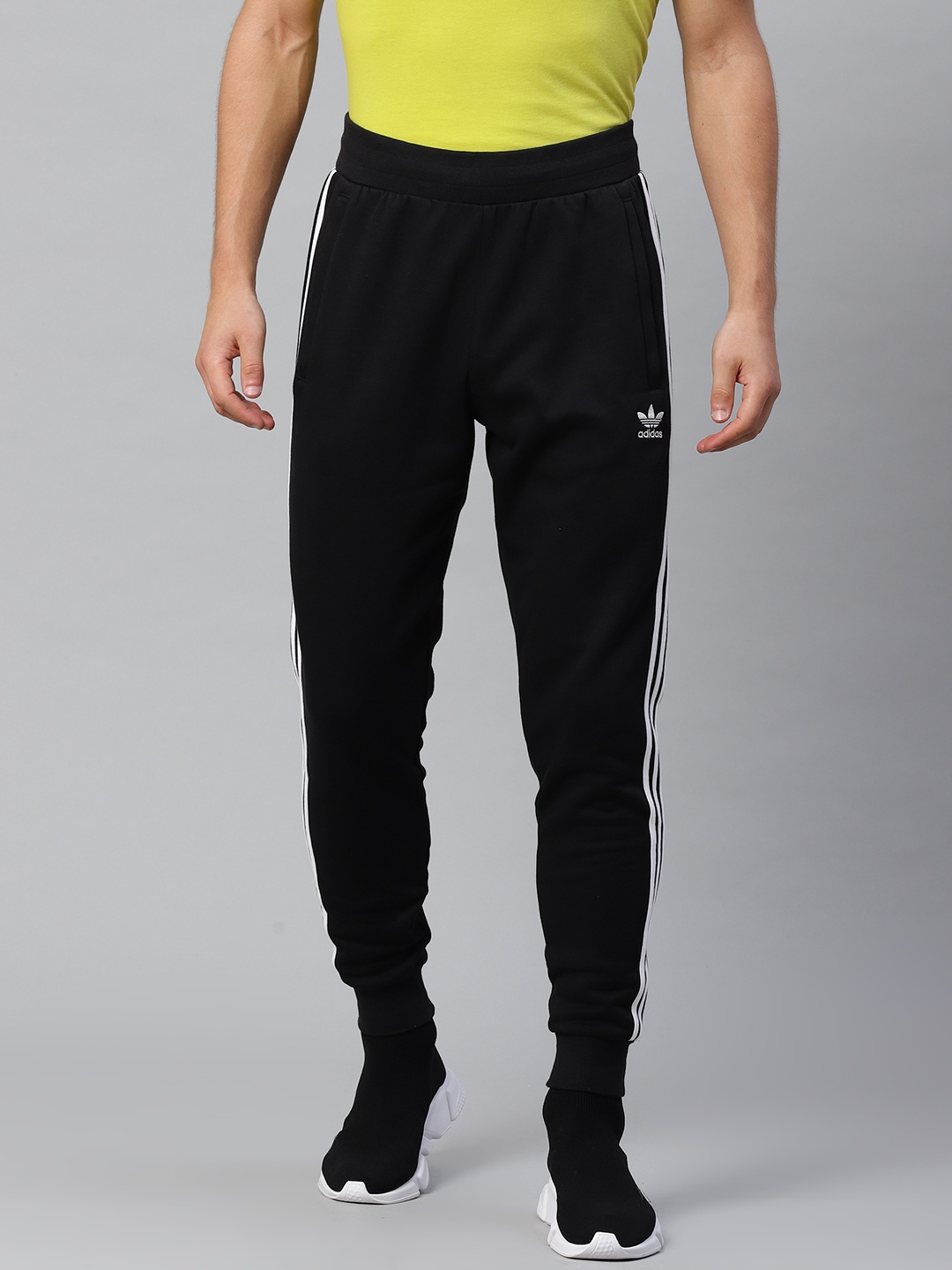 

ADIDAS Originals Men Black 3-Stripes Solid Joggers