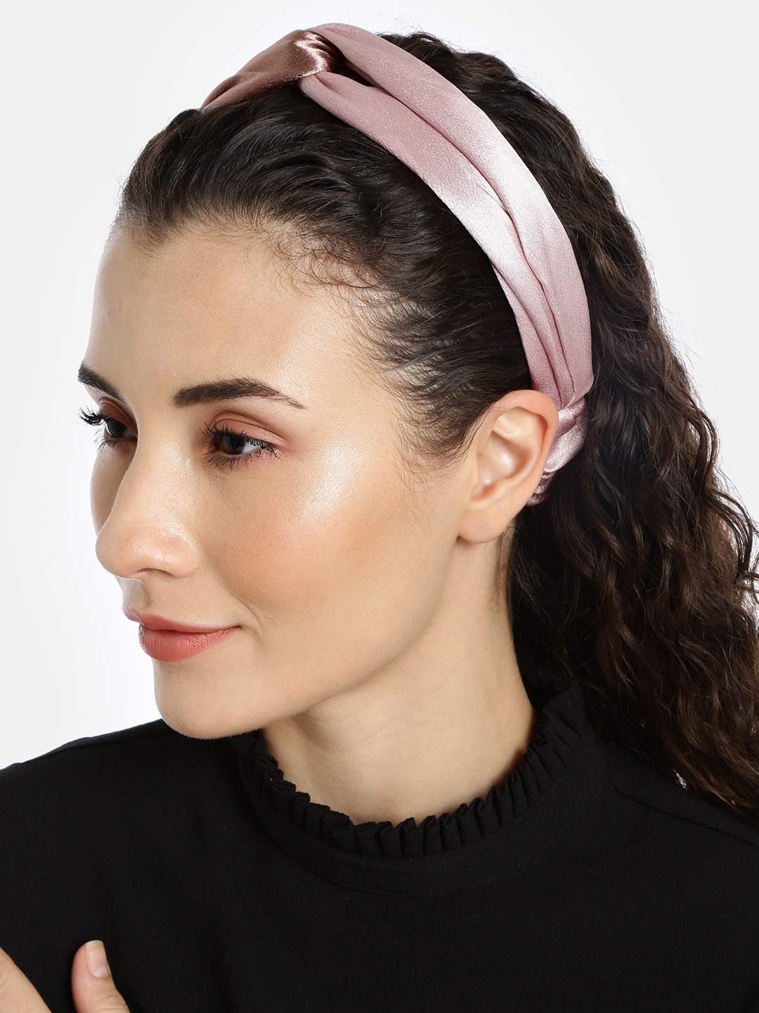 

ToniQ Pink & Brown Crossover Hairband