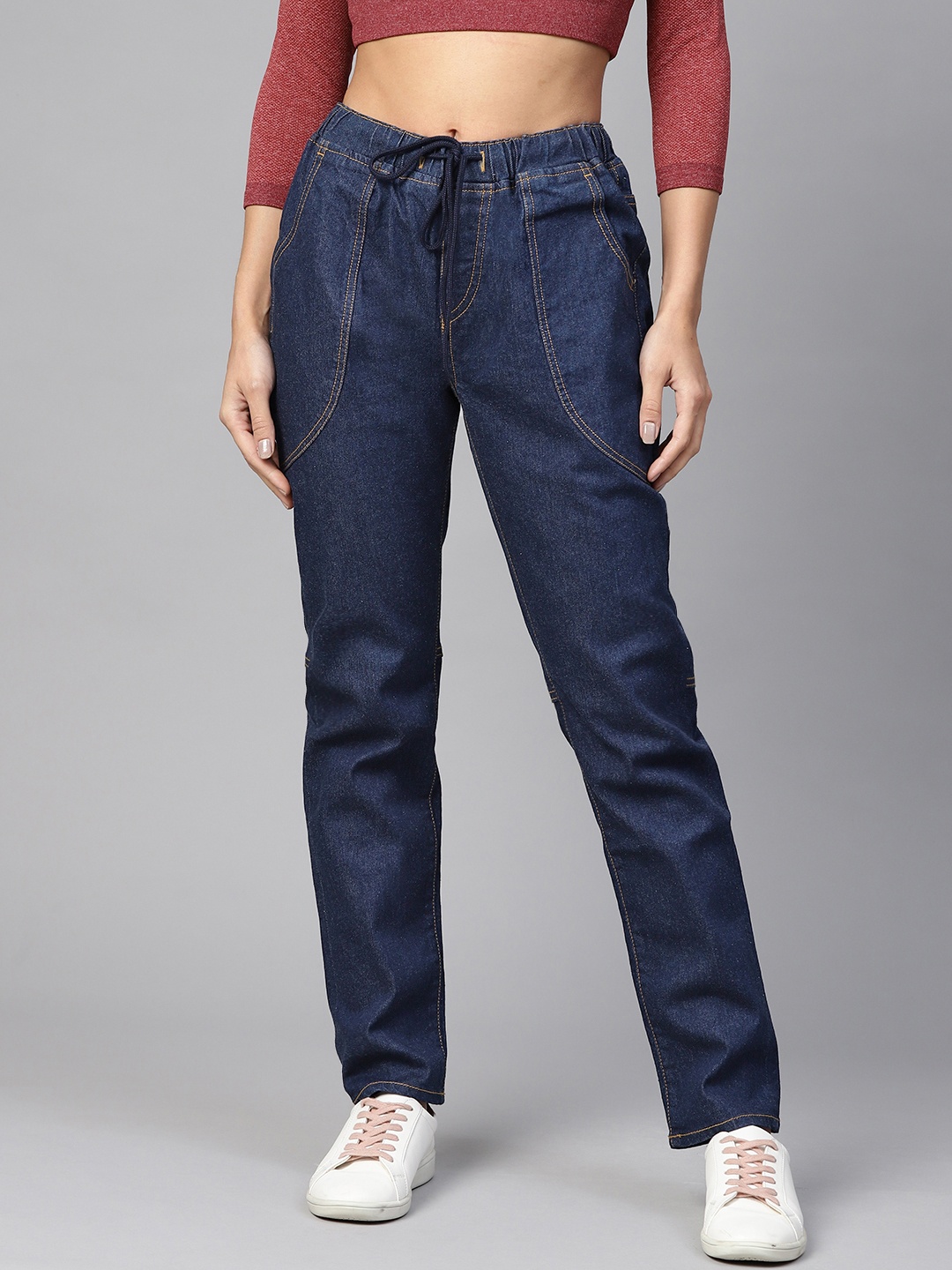 

Roadster Women Navy Blue Slim Fit Mid-Rise Clean Look Stretchable Jeans